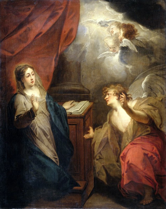 The annunciation by Jacob de Wit