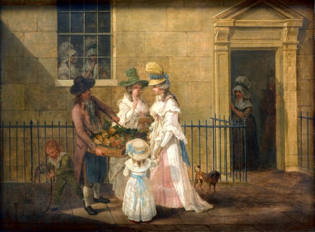 Vegetable Seller by Hendrik Willem Schweickhardt
