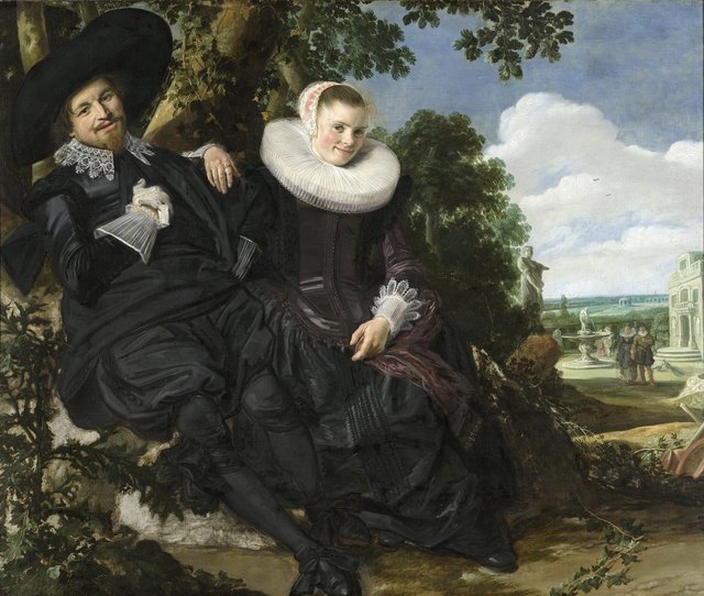 Portrait of a Couple probably Isaac Massa and Beatrix van der Laen by Frans Hals