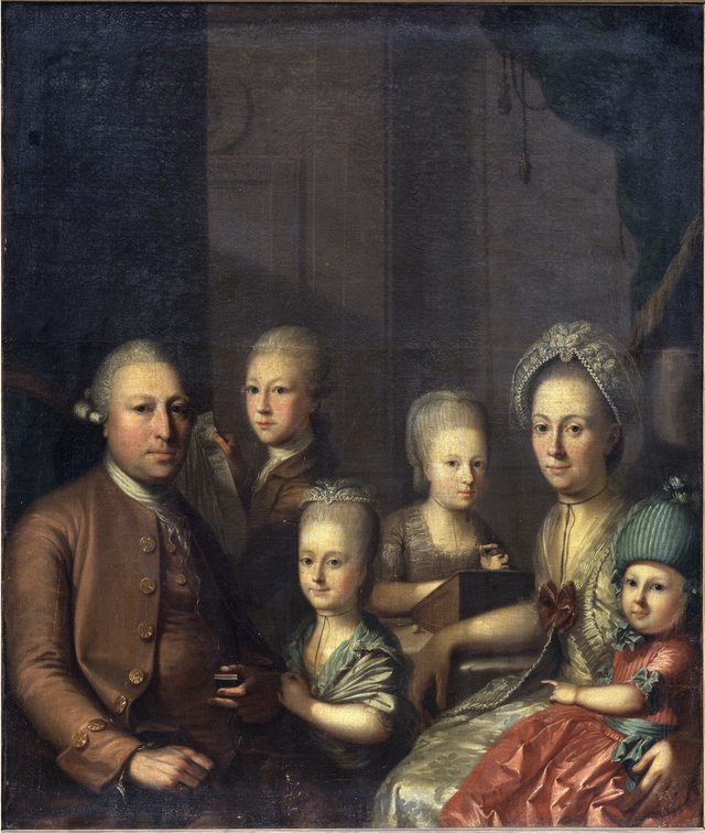 Portræt af familien Lund by Eric Paulsen