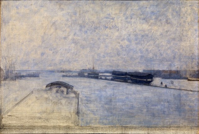 Udsigt fra Kvæsthusgade over Københavns havn by Vilhelm Hammershøi