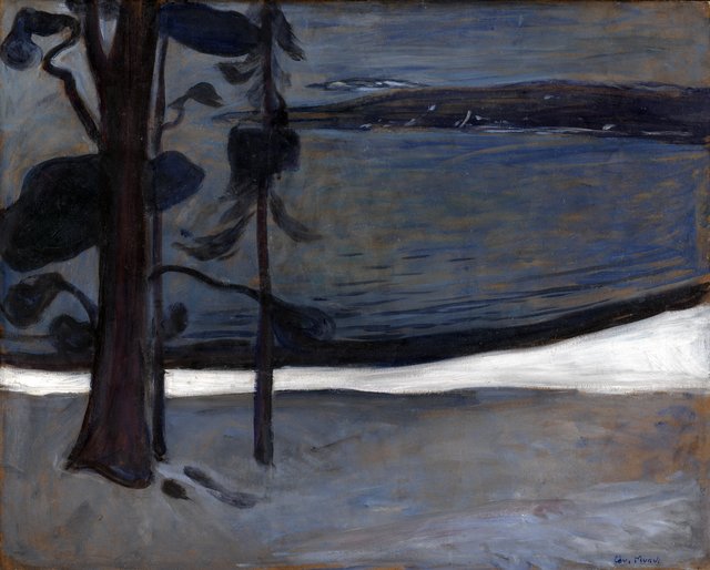 Vinter ved Nordstrand by Edvard Munch