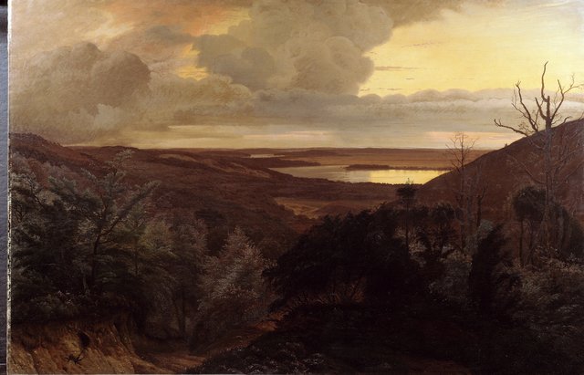 Sildig aften ved Himmelbjerget by Vilhelm Kyhn