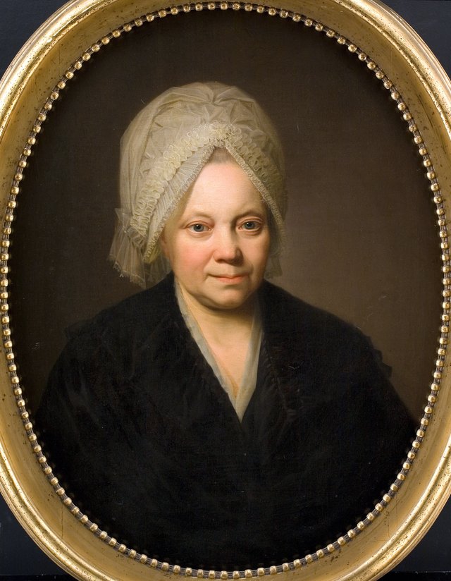 Ane Margrethe Abildgaard, f. Bastholm. Maleren N.A. Abildgaards moder by Jens Juel