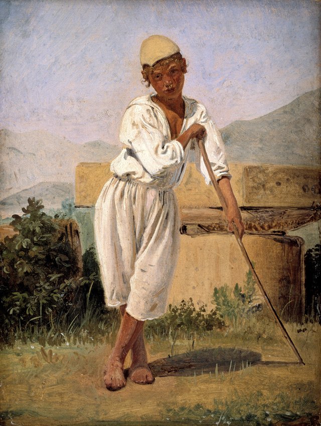 En hyrdedreng fra Pompeji by Constantin Hansen