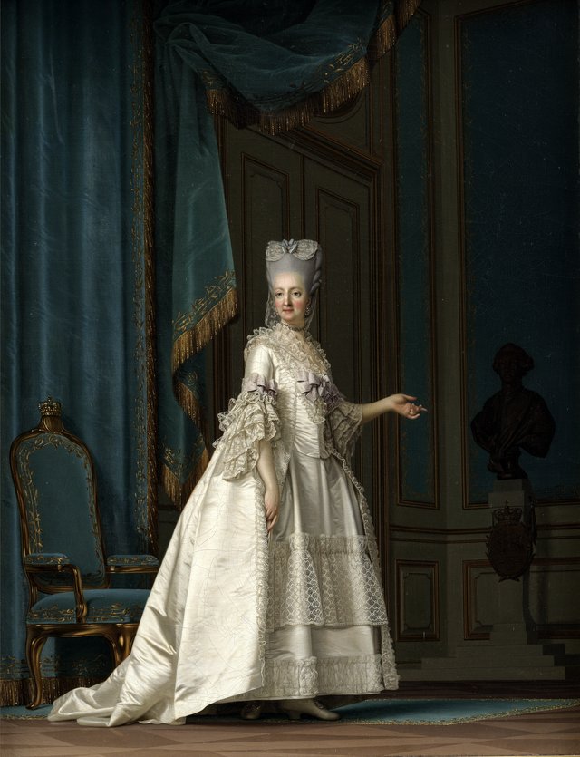 Enkedronning Juliane Marie by Vigilius Eriksen