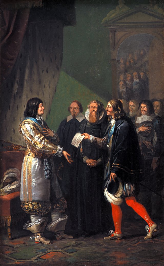 Frederik III modtager enevoldsmagten 1660 by Nicolai Abildgaard