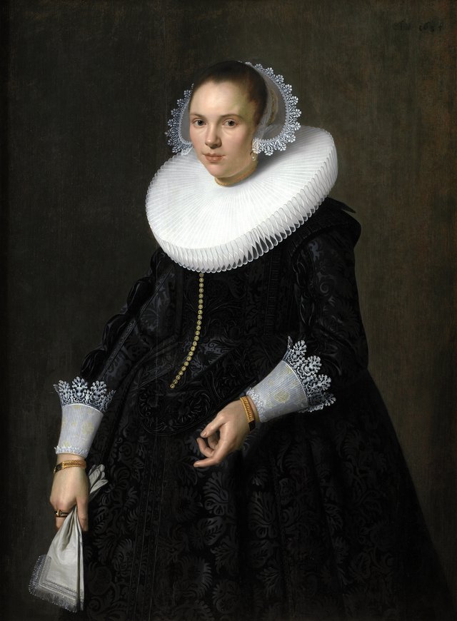 Dameportræt by Nicolaes Eliaszoon Pickenoy