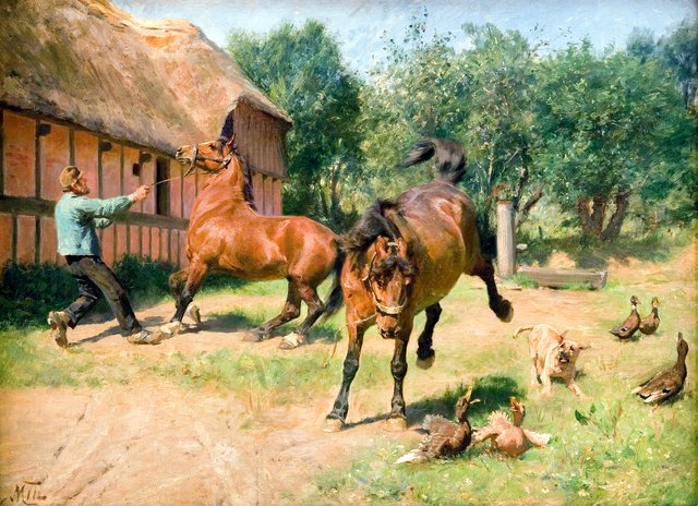 Kåde heste by Hans Michael Therkildsen