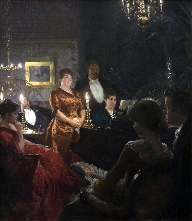 En duet by Peder Severin Krøyer