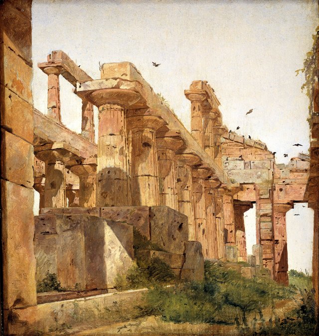 Heratemplet i Pæstum by Jørgen Roed