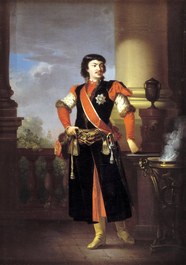 Grev Adam Rzewuski, polsk gesandt i Danmark by Christian August Lorentzen