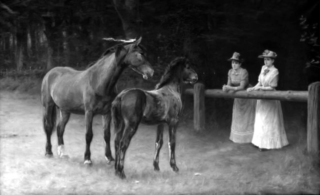Ved skovledet by Hans Michael Therkildsen