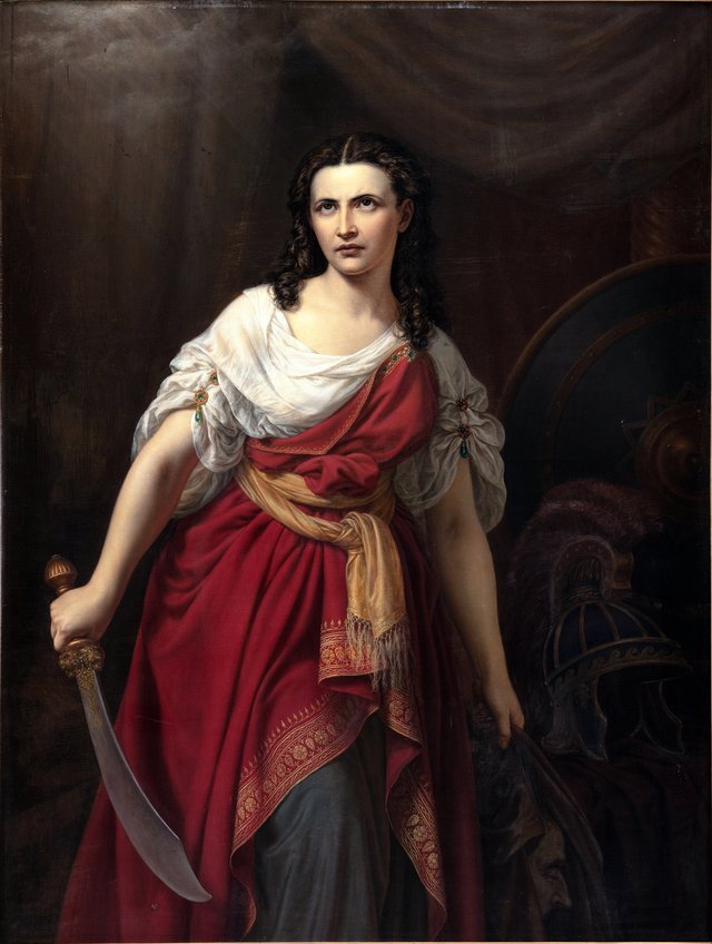 Judith med Holofernes' hoved by Frederik Storch