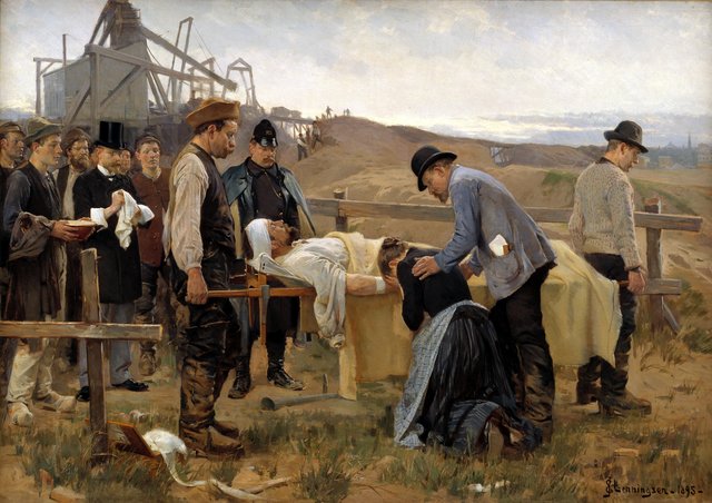 En såret arbejder by Erik Henningsen