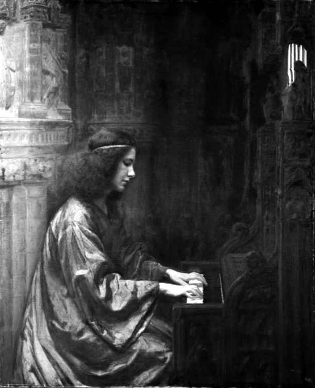 Den hellige Cecilie by Julius Paulsen