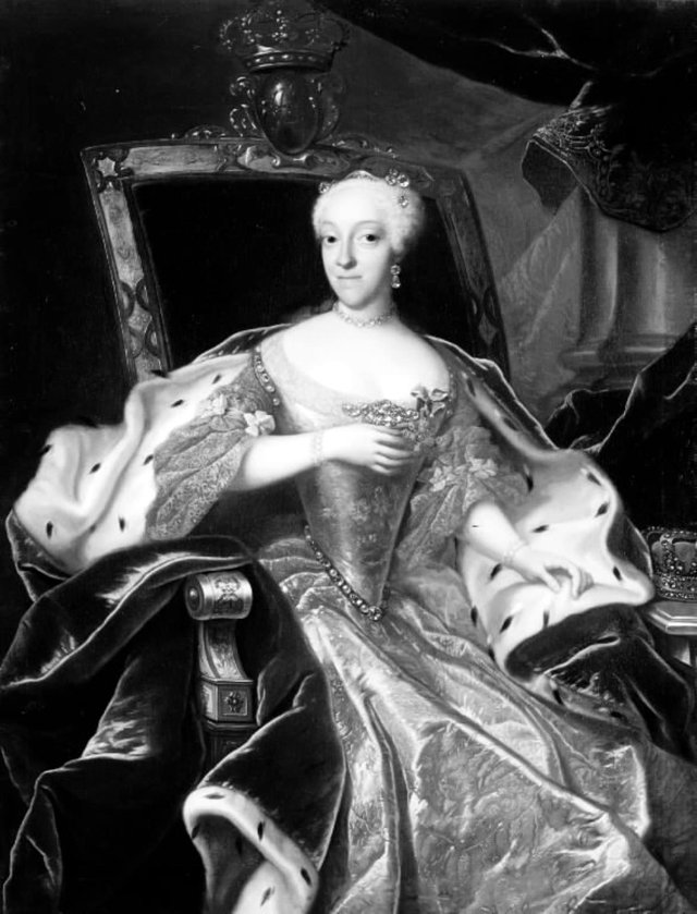 Prinsesse Charlotte Amalie, Frederik IV's datter by Johann Salomon Wahl