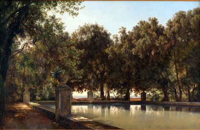 Et bassin i Villa d'Estes have, Tivoli by Janus la Cour