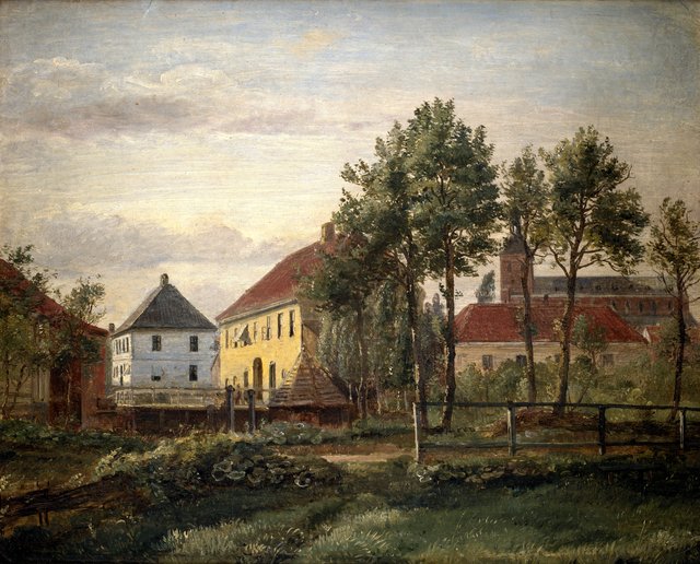 Munkemølle i Odense by Dankvart Dreyer