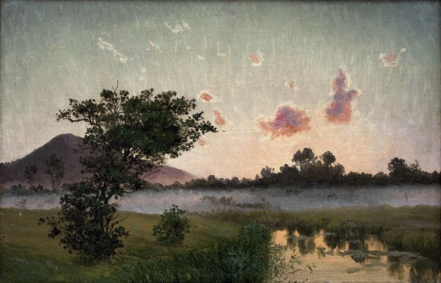 Sommeraften ved Ry by Vilhelm Kyhn
