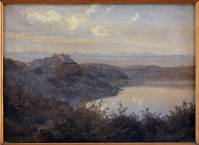 Udsigt mod Castel Gandolfo by Janus la Cour
