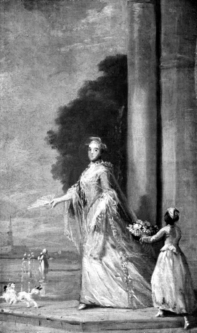 Skitse til et portræt af en russisk fyrstinde by Vigilius Eriksen