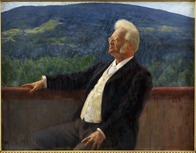 Portræt af Bjørnstjerne Bjørnson by Erik Werenskiold