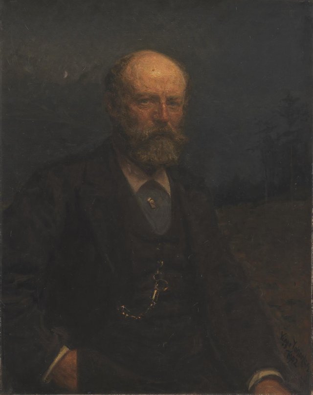 Selvportræt by Viggo Johansen