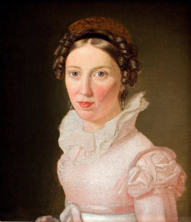 Suzanne Juel, kunstnerens svigerinde, senere hans tredje hustru by Christoffer Wilhelm Eckersberg