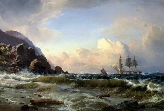Norsk kystparti by Carl Frederik Sørensen