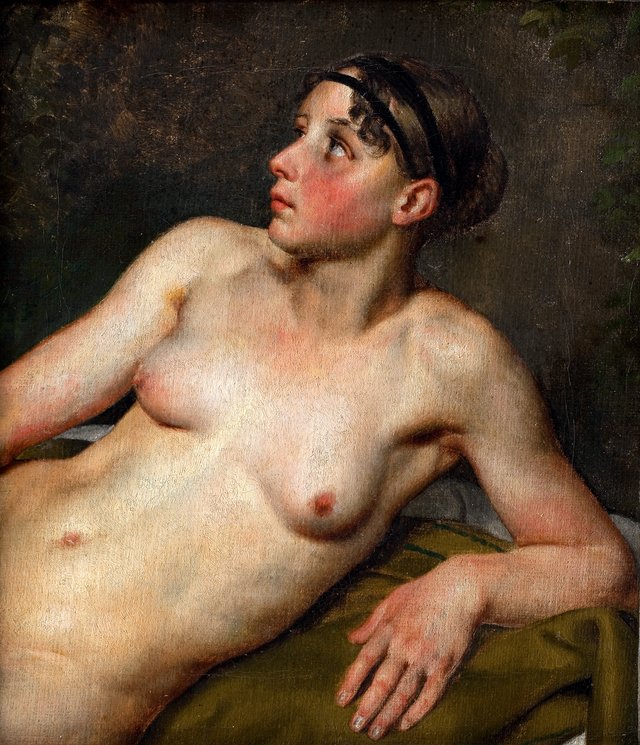 Nøgen kvindelig model by Christoffer Wilhelm Eckersberg