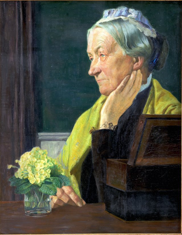 Ane Marie Rohde, f. Schmidt, kunstnerens moder by Johan Rohde