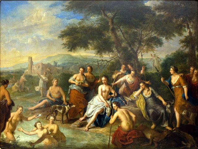 Diana med sine nymfer by Gerard Hoet II
