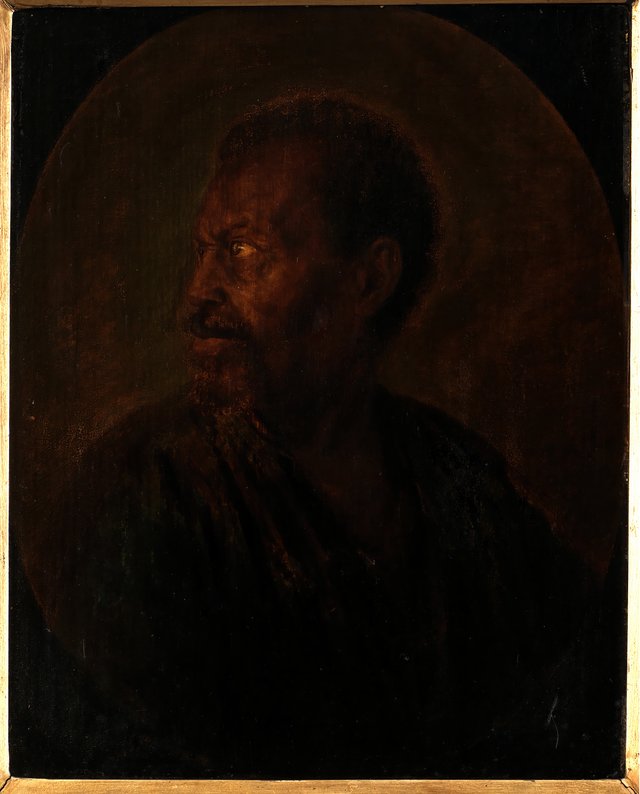 Hoved af en afrikaner by Gerrit Dou