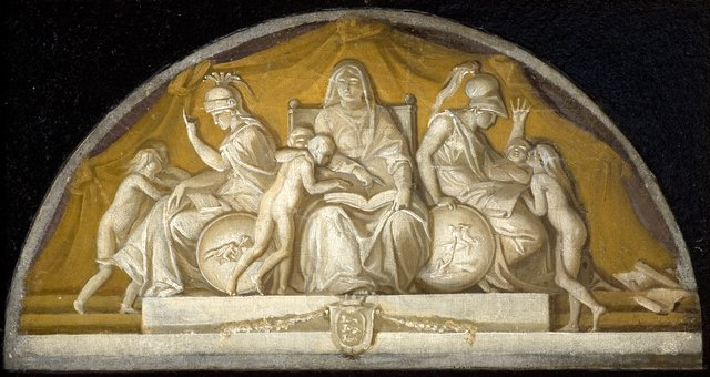 Oprettelsen af skoler. Allegori by Nicolai Abildgaard