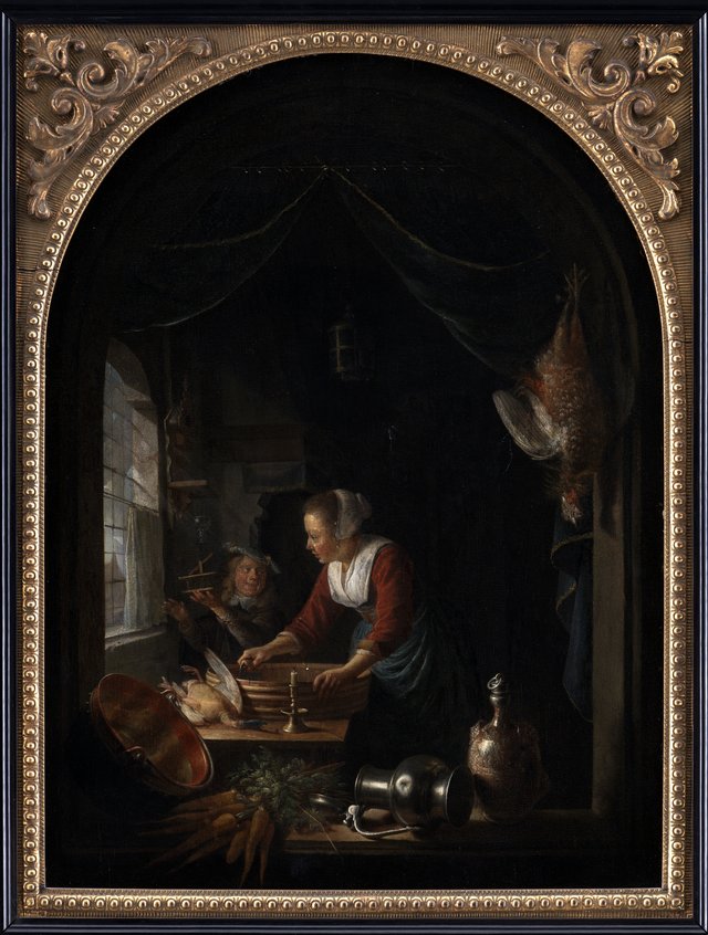 Køkkenscene by Gerrit Dou