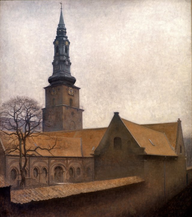 Petri Kirke by Vilhelm Hammershøi