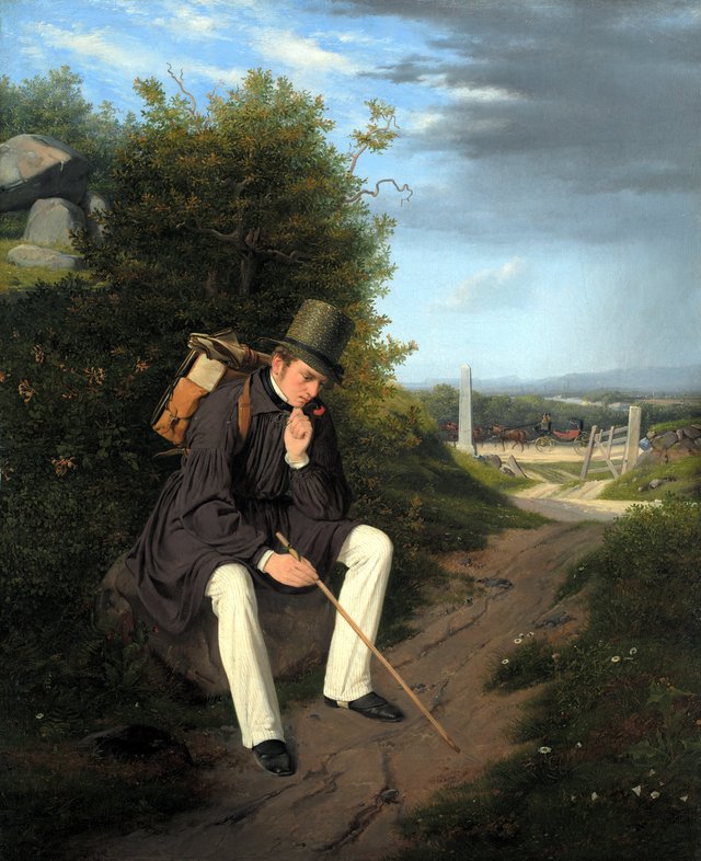 En kunstner på vandring by Jørgen Roed