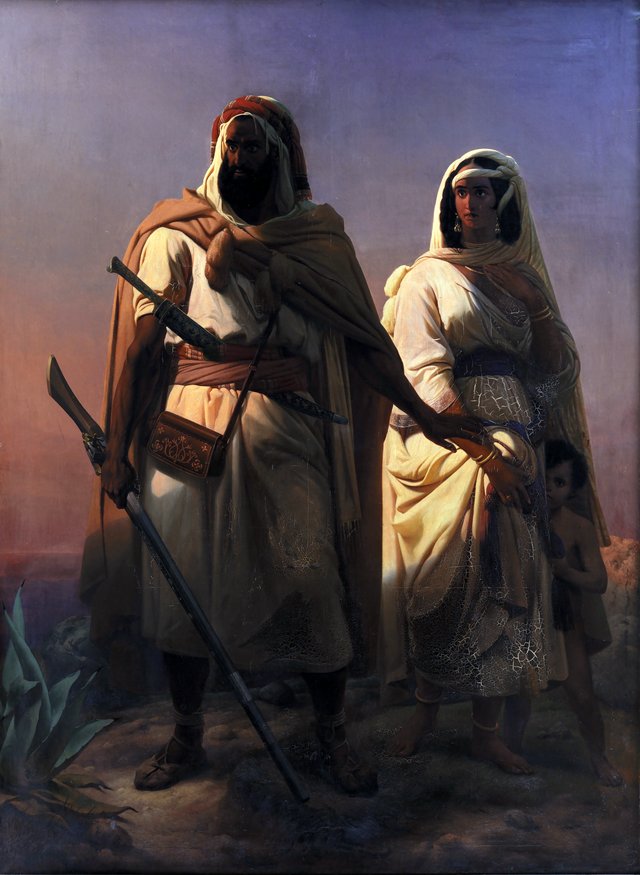 En arabisk familie i ørkenen by Niels Simonsen