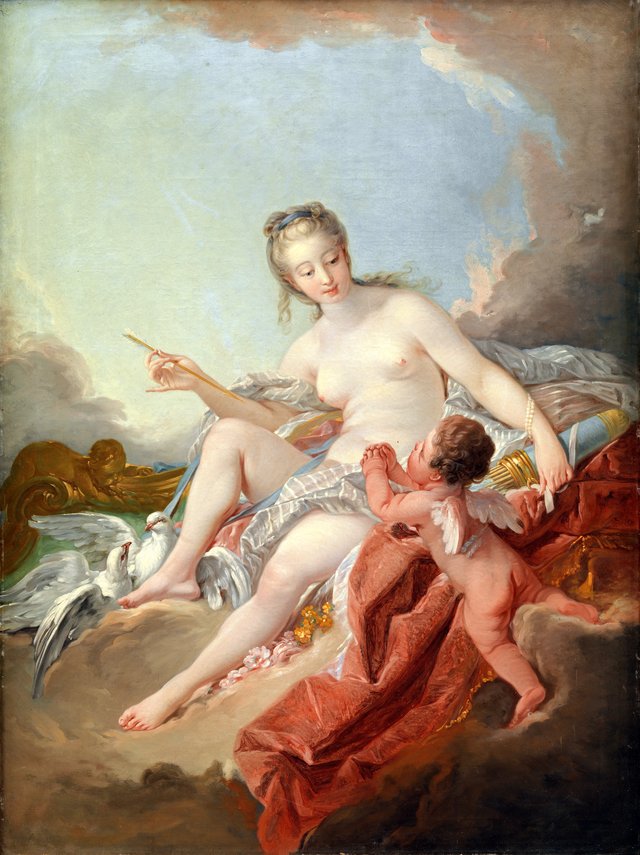 Venus og Amor by Anton Müller