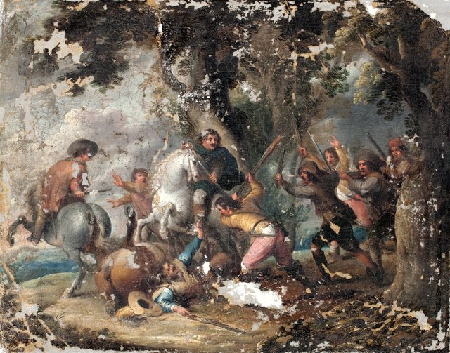 Røverisk overfald by Jacques Courtois
