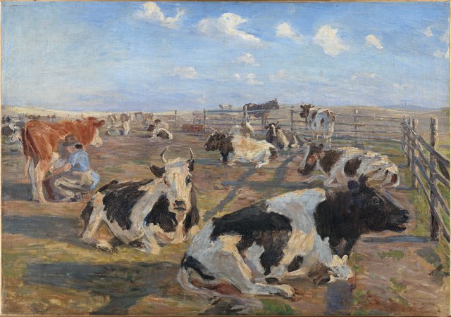 Malkepladsen ved Meilgård by Theodor Philipsen