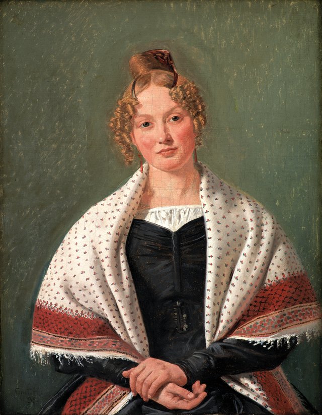 Hanne Wanscher, f. Wegener by Constantin Hansen