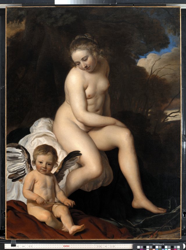 Venus og Amor by Jacob van Loo
