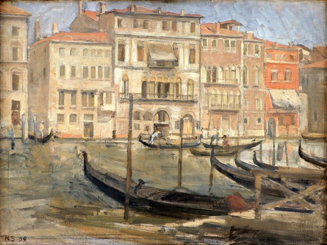 Ved Canal Grande i Venedig by Karl Schou