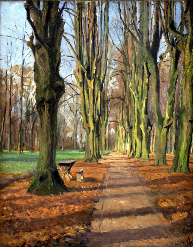 Allé i Søndermarken by Albert Gottschalk