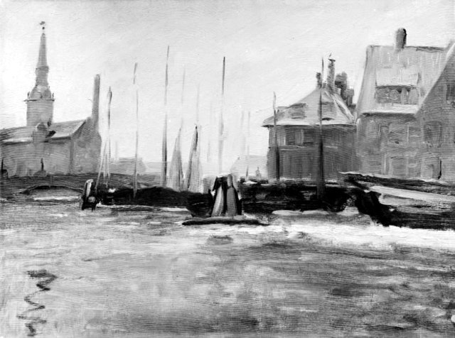 Knippelsbro. Vinter by Albert Gottschalk