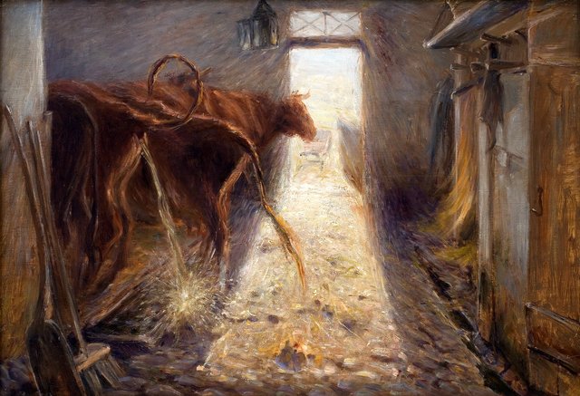 En kostald. Saltholm by Theodor Philipsen