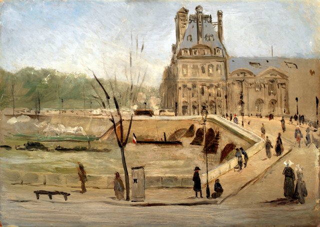 Studie fra Pont Royal i Paris by David Jacobsen