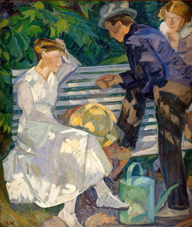 I præstens have. Christiansø by Edvard Weie